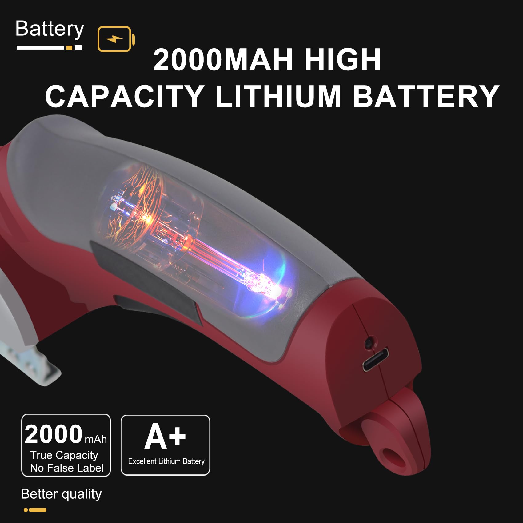 Cordless Electric Scissors 4V Rechargeable Box Cutter for Cardboard Fabric Leather with Safety Lock zrendora