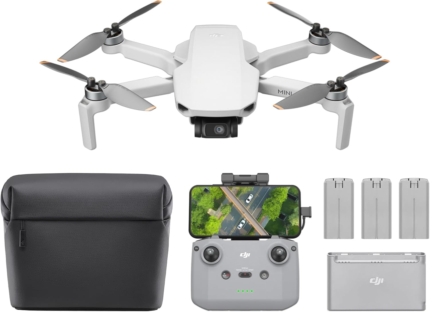 DJI Mini 4K, Drone with 4K UHD Camera for Adults, Under 249 g, 3-Axis Gimbal Stabilization, 10km Video Transmission, Auto Return, Wind Resistance, 1 Battery for 31-Min Max Flight Time, Intelligent Flight