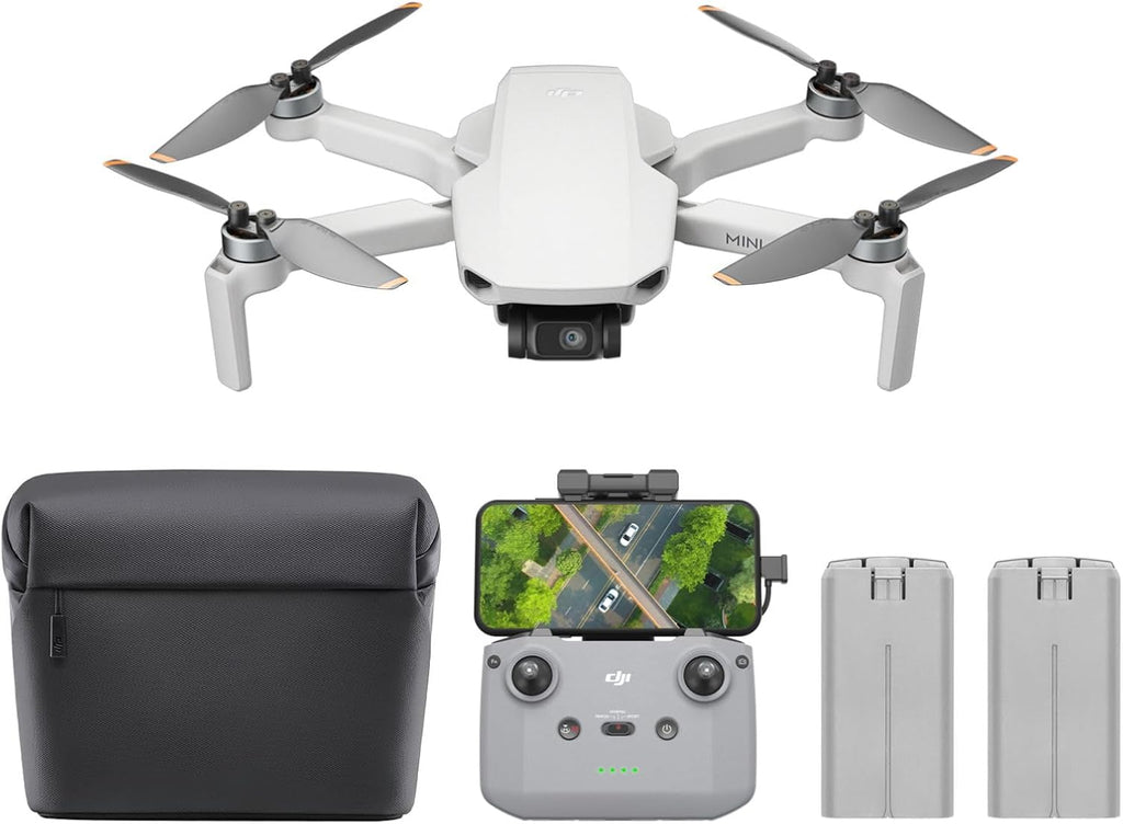 DJI Mini 4K, Drone with 4K UHD Camera for Adults, Under 249 g, 3-Axis Gimbal Stabilization, 10km Video Transmission, Auto Return, Wind Resistance, 1 Battery for 31-Min Max Flight Time, Intelligent Flight