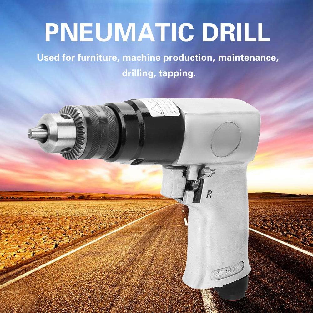 High Speed Pneumatic Air Drill Reversible 3 8 Inch 1700 RPM