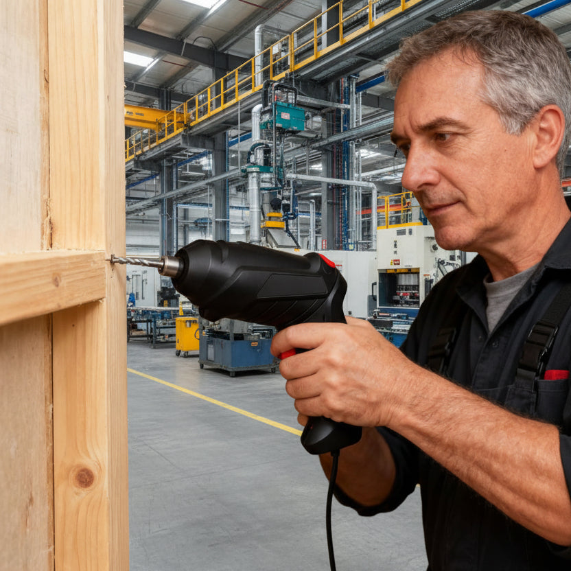 Cordless Rechargeable Screwdriver Set Compact Electric Drill with LED Light